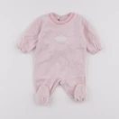 Petit Bateau - pyjama coton rose - 1 mois
