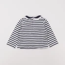 Jacadi - tee-shirt blanc, bleu - 12 mois