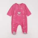 Tape à l'oeil - pyjama velours rose - 9 mois