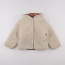 Vertbaudet - doudoune réversible beige, marron - 8 ans