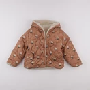 Vertbaudet - doudoune réversible beige, marron - 8 ans