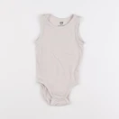 H&M - body beige - 6/9 mois