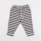 H&M - jogging beige, bleu - 9/12 mois
