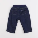 Petit Bateau - jegging doublé bleu - 6 mois