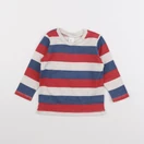 H&M - tee-shirt blanc, bleu, rouge - 6/9 mois