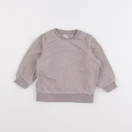 H&M - sweat beige - 6/9 mois