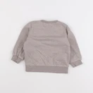H&M - sweat beige - 6/9 mois
