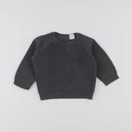 H&M - pull gris - 3/6 mois