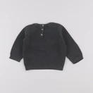 H&M - pull gris - 3/6 mois
