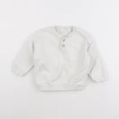 Zara - sweat blanc - 12/18 mois