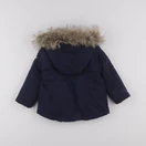 Vertbaudet - manteau doublure amovible bleu - 3 ans