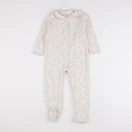 Vertbaudet - pyjama coton beige - 36 mois