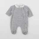 Boutchou - pyjama velours gris - 1 mois