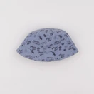 Vertbaudet - chapeau réversible bleu - 12/14 ans