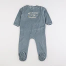 Vertbaudet - pyjama velours bleu - 3 ans
