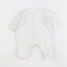 Petit Bateau - pyjama éponge coton blanc - 3 mois