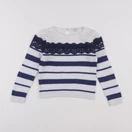 Vertbaudet - pull blanc - 6 ans