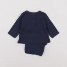 Vertbaudet - body tee-shirt bleu - 1 mois