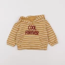 Vertbaudet - sweat jaune - 9 mois