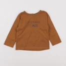 Vertbaudet - tee-shirt marron - 12 mois