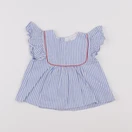 Jacadi - blouse bleu - 6 mois
