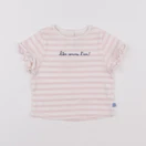 Cadet Rousselle - tee-shirt rose - 6 mois