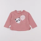 Zara - tee-shirt rose - 6/9 mois