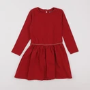Vertbaudet - robe rouge - 8 ans