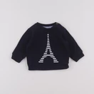 Jacadi - sweat bleu - 6 mois
