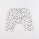 Vertbaudet - jogging blanc, rose - 3 mois