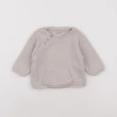 Vertbaudet - sweat beige - 9 mois