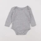 Vertbaudet - body gris - 9 mois
