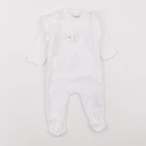 Vertbaudet - pyjama coton blanc - 1 mois