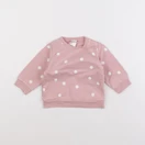 H&M - sweat rose, blanc - 6 mois