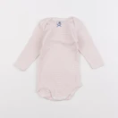 Petit Bateau - body rose, blanc - 6 mois