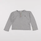 Petit Bateau - tee-shirt gris - 4 ans