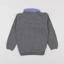 Vertbaudet - pull gris - 4/5 ans