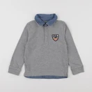 Vertbaudet - polo gris - 5 ans