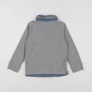 Vertbaudet - polo gris - 5 ans