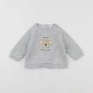 Vertbaudet - sweat gris - 3 mois