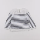 Vertbaudet - pull blanc - 18 mois