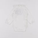 Petit Bateau - body à col blanc - 6 mois