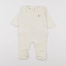 Vertbaudet - pyjama coton beige - 6 mois
