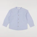 H&M - chemise blanc, bleu - 5/6 ans