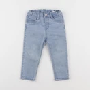 H&M - jean bleu - 9/12 mois