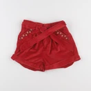 Vertbaudet - short rouge - 7 ans