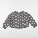 Petit Bateau - sweat gris - 8 ans