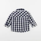 Vertbaudet - chemise blanc, bleu - 6 mois