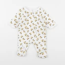 Vertbaudet - pyjama velours blanc - 1 mois