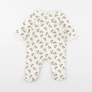 Vertbaudet - pyjama velours blanc - 1 mois